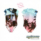 Bali Cali - SHORT SLEEVE palm sunset