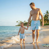 Newport Savage - DADS SHORT Aqua giraffe